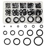 250 Pcs O-Ring Gasket Kit, 15 Sizes Rubber Washers Seals Assortment Set, Assorted Electrical Gasket Rings, Insulating Plumbing Plumber Sealing O Rings Washers Set for Quick Repair