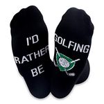 TSOTMO Golfing Gift I'D Rather Be Golfing Socks For Men Golf Lovers Gift Novelty Crew Socks Gifts For Father’s Day (C-Golfing)