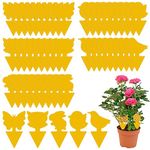 Fruit Fly Traps, Triitech 50 Pack Yellow Sticky Fly Traps, Plant Fly Stickers for Indoor and Outdoor (50pcs)