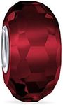 Solid Translucent Red Faceted Muran