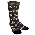 Aolun Photo Socks Personalised Funny Socks With Photo,Custom Face Socks,Put Dog, Cat, Other Pets Face Photo into Socks