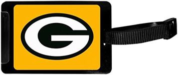 Siskiyou Sports Unisex NFL Green Bay Packers Luggage Tag, Black, 3.25"