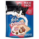 FELIX Crispies Salmon and Trout Cat Treats 180g, (Pack of 1)