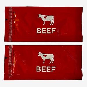 Savory Choice Reduced Sodium Beef Broth Concentrate, 20 Stick Pack (9.6g Each) Bundle with Habanerofire Pan and Skillet Scraper
