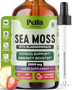 Organic Sea Moss Drops - 1000mg Irish Sea Moss - 4X Stronger than Sea Moss Gel, Capsules, and Gummies - Superfood Seamoss - Joint Support Supplement - Immune Support Supplement (Strawberry Lime, 60mL)