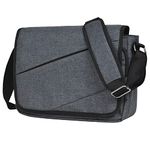 FATMUG Messenger Crossbody Shoulder Sling Bag for Office Business College use for Men and Women - Small size Laptop (13.5 In) Student Bag - Dark Grey