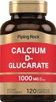 Piping Rock Calcium D-Glucarate 1000mg 120 Quick Release Capsules by PipingRock