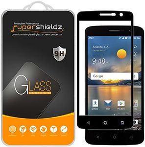 (2 Pack) Supershieldz for ZTE Blade Spark Phone Tempered Glass Screen Protector, (Full Screen Coverage) Anti Scratch, Bubble Free (Black)