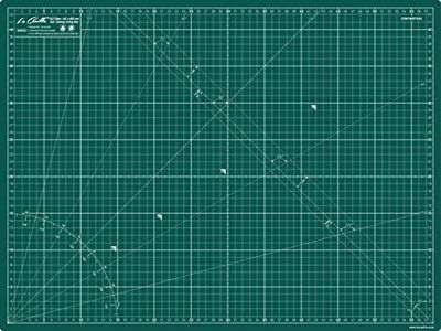 La Canilla Base de Corte Autocicatricante Patchwork A2 (60 x 45cm) Alfombra de Corte para Costura y Manualidades (Verde)