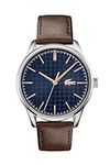 Lacoste Analogue Quartz Watch for Men with Brown Leather Strap - 2011046