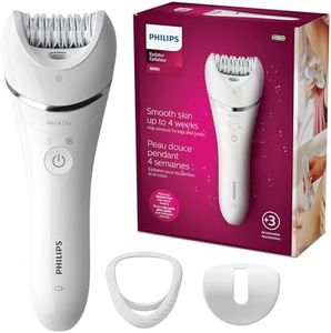 Philips Epilator Series 8000 for Women, with 3 Accessories, BRE700/04