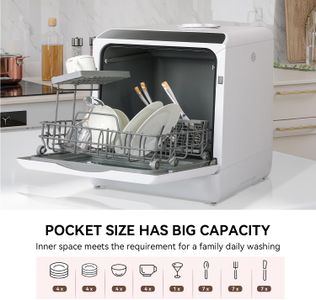 eklipt Table Top Dishwasher – Compact Countertop Dishwashing Machine