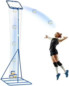 Winthai Volleyball Setter Trainer Net with 3 Angle Adjustment, 8.53 ft to 9.84 ft Adjustable Height for Professional, Beginner Serving, Passing Setting Training Practice Equipment Indoor and Outdoor