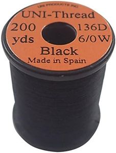 TIEMCO Fly Tying UNI Uni-Thread, 6/0, 200 Yards, Black