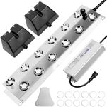 chufa Upgrade 12-Head Ultrasonic Mist Maker Fogger 400W, 9000ml/h Humidifier with Float & Water Shortage Protection, 110V Stainless Steel Waterproof Mister for Garden, Pond, Fountain, Christmas Use