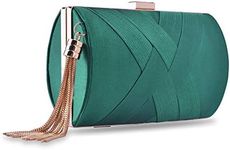 Womens Evening Clutch Bag Designer Evening Handbag,Lady Party Clutch Purse, Great Gift Choice Green Size: Small