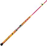 ANCIENT MARINER Catfish Fishing Rods, 7'6" One-Piece Glow with Black Light Ancient Mariner Albatross Catfishing Casting Rod, Medium Heavy（Pink）