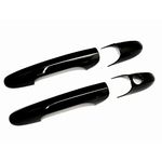 GAZOZ PERFORMANCE Door Handle Cover Trim Set of 4 - Compatible with 2007-2021 FIAT 500 500c Abarth in Black Gloss - Exterior Car Accessories