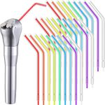 Dental Air Syringe Tip Water Syringe Tip Disposable Spray Nozzles Tips Assorted Rainbow Triple 3 Way Water Syringe Connector for Oral Teeth Cleaning (1000 Pieces)