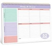 Weekly To Do List Notepad with 52 U