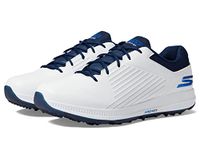 Skechers Mens Shoe-GO Golf Elite 5 GF Sneaker, White Synthetic/Navy Trim, 10 UK