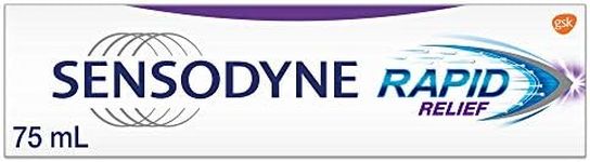 Sensodyne Rapid Relief Original Mint Toothpaste, Strengthens and Protects Sensitive Teeth, Original Mint 75 mL