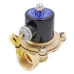 Baomain 3/4 inch Brass Electric Solenoid Valve Water Air N/C Valve AC 110V 2W-200-20