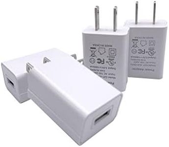 YOTFUEL Wall Charger Cube 5V1A USB Power Supply Charging Block Universal Wall Plug Brick Portable Travel Fast Charger Power Adapter for iPhone, Samsung Galaxy, LG (4PCS-White)