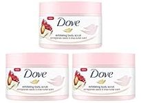 Dove Exfoliating Body Scrub Pomegranate Seeds and Shea Butter Scent 225ml (Pack of 3)