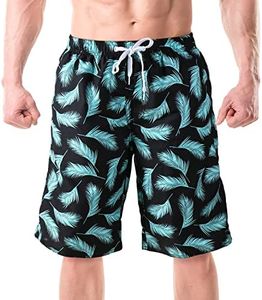 Srnede Mens Swim Trunks Swimming Trunks Swim Shorts Quick Dry 11 Inch with Mesh Lining Funny Swimwear Bathing Suits