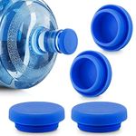 5 Gallon Water Jug Cap, Silicone Spill Resistant, Reusable Replacement Cap Fits 55mm Bottles - (4 Pack)