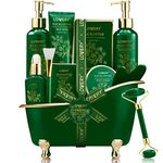 Birthday Gifts for Women & Men Who Have Everything, Eucalyptus Spa Gift Baskets for Women, Mom, 16pc Bath Gift Set for Birthday Gifts for Women, Body Self Care Set for Pampering & Relaxation Basket