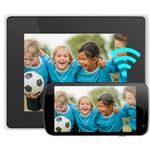 Aluratek AWDMPF208F 8" Touchscreen WiFi Digital Photo Frame 8GB Memory with Built-in Clock, Calendar, Alarm, Weather