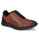 Legwork Laser 2.0 Panelled Lacing System British Tan Italian Leather Shoes (Numeric_6)