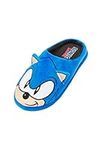 Sonic The Hedgehog Mens/Older Boys Blue Slippers Size 9