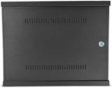 Heavy Duty DVR Lock Box & NVR Enclosure, Lockable Steel Cabinet for CCTV Security Systems, Wall Mount with Ventilation and Built-in Cable Management