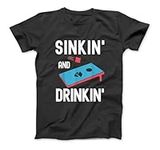 Sinking and Drinking Cornhole Player Funny Bean Bag T-Shirt MAL Womens Mens, Hoodie Sweatshirt Longsleeve Black