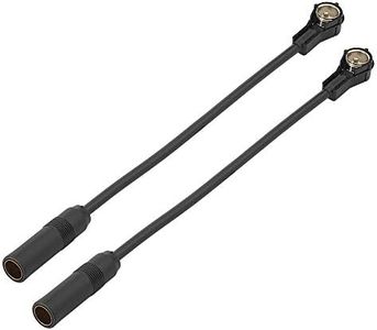 Eightwood Antena de Radio Am/FM Antena ISO ISO Radio de automóvil Cable Trenzado RG58 7.8 Pulgadas 20 cm 2 Piezas para Blaupunkt Beat TechniSat Pioneer Sony Kenwood Alpine