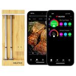 MEATER Pro Duo: WiFi Smart Meat Thermometer | 550°C High Heat Resistance | Long Range | Dual Probes | Six Sensors | BBQ, Oven, Grill, Smoker, Air Fryer, Deep Fryer | iOS & Android App