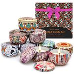 YMing Scented Candles Gifts for Women, 9 Packs 2.8 Oz Natural Soy Wax Candle Set Last for 15-20 Hours Aromatherapy Gifts for Her, Birthday, Valentine's Day, Anniversary, Mother's Day, Chrismas, Travel