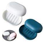 Travel Soap Case Box, 2Pcs Soap Box with Lid, Portable Soap Holder for Bathroom, Gym, Travel - Leak-proof, Durable Plastic, Ideal for Soap Storage and Hygiene, Assorted Colors