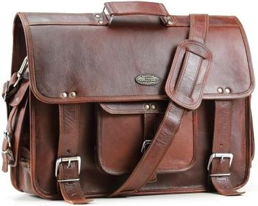 Handmade World Leather Messenger Bags For Men Women 18" Mens Briefcase Laptop Bag Computer Satchel (13" X 18")
