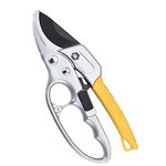 HASTHIP® Gardening Scissor Stainless Steel Garden Snip with Safety Lock Garden Shears Sharp Cutter Pruners Scissor for Lawn, Garden & Potted Plants (A)