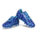 Nivia Encounter 10.0 Football Studs for Kids/Football Stud Shoe for Kids/Lightweight Shoe for Kids -Royal Blue (Size01)