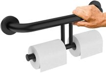 Grab Bar w/Double Toilet Paper Roll