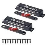 Mousike Magnetic Door Catch 30KG Strong Stainless Steel Cabinet Magnetsfor Kitchen Cupboard Wardrobe Closet Cabinet Door Latch (Black 2 Pack)