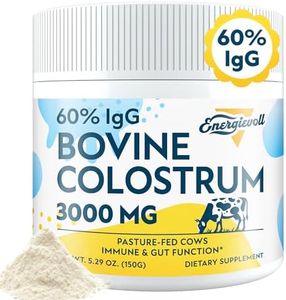 Energievoll Bovine Colostrum Supplement Powder - 60% IgG 3000 mg for Gut, Hair Growth, Beauty, and Immune, Easy to Mix, Unflavored (50 Servings)