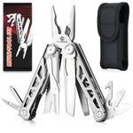 Gifts for Men, Multitool, 16-in-1 Multitools Pliers with Nylon Sheath, Tools for Men, Professional Multi-tool for Survival, Camping and Hunting, Unique Tech Gifts for Men Who Have Everything