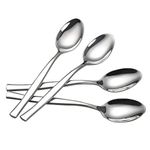 Idomy 16-Piece Stainless Steel Dinner Spoons