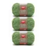 Red Heart Scrubby Sparkle Avocado Yarn - 3 Pack of 85g/3oz - Polyester - 4 Medium (Worsted) - 174 Yards - Knitting/Crochet